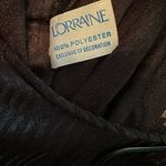 Vintage Lorraine Black Silky Nightgown Chemise Slip Dress Size Small Petite Photo 2