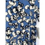 LuLaRoe  Disney Carly Midi T-Shirt Dress Mickey Mouse Size Medium Hi Lo Blue Photo 2