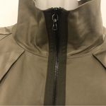 LIDA BADAY taupe lined blazer top zip up jacket women size 6 Photo 4