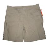 Hearts of Palm Shorts Women's 4P Solid Elastic Waistband Beige Pull On Stretch Size 4 Photo 0