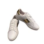 Joyasol paisley sneakers in gold/white 39 White Size 13 Photo 3
