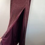 Crystal Doll NWOT  Red Sparkle High Slit Maxi Skirt sz M Photo 2