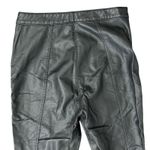 Free People Black Kaelin Vegan Leather Moto High Rise Skinny Ankle Leggings sz 8 Photo 10