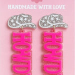 Howdy Pink Earrings π€ π Girly Cowgirl Aesthetic Jewelry Photo 0