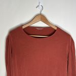 Madewell popover Cropped Terracotta Blouse wide Puff Gathered 3/4 sleeve Size XS Photo 1