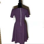 LuLaRoe Amelia Fit & Flare Dress Rough Diamond Burgundy Dress NWT Size Small Photo 1