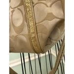 Coach Poppy Applique Gold Multi Crossbody Bag Floral Purse Photo 9