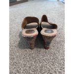 B.O.C. Born Concepts Brown Leather Floral Wedge Platform Slide Sandals Size 10 Photo 6