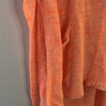 Free People Sweater Melange Oversized Sweater Tunic Linen Blend Orange Sz XS EUC Photo 8