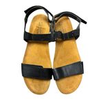 NAOT Lisa Womens Rhinestone Footbed Ankle Strap Leather Sandals Shoes EU 41 Black Size 10 Photo 3