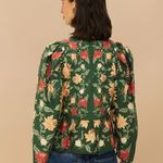 Farm Rio Green Pineapple Garden Blouse Photo 8