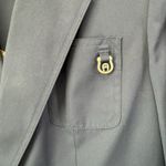 Etienne Aigner Blazer Jacket Women's Sz 10 Navy Blue Double Breasted Old Money Photo 2