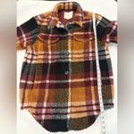 American Eagle AEO Outfitters Plaid Teddy Sherpa Fireside Shacket Size Small Photo 6