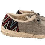 Hey Dude  Women's Wendy Funk Wool Grey Aztec Loafers Size 9 Photo 4