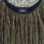 Nasty Gal Metallic Black and Gold Crop Top Photo 1