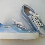 JSlides NEW J Slides Silver Metallic Platform Sneakers Shoes Photo 0