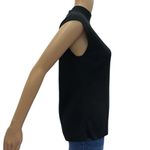 Jones Wear  Black Acrylic Sleeveless Mock Neck Lightweight Knit Sweater Top Sz XL Photo 6