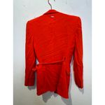 BOSS Women's Orange Red Tie Wasit Collared Jawana Blazer Jacket Size US 0 Photo 7