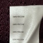 Free People H20 Garnet Red Mesh Knit Crewneck Pullover Sweater Top Size XS NWT Photo 6