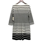 Eliza J  Black White Striped Dress Stripes Nautical Shift Pockets Chic Size 6 Photo 3