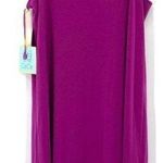 CeCe Purple Ruffled Cold Shoulder Shift Dress New Photo 13