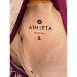 Athleta  Printed Racerback Shorebreak Swim Dress Large Grenadine Bombay Workout Photo 1