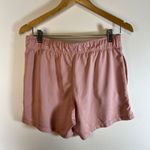 Nike  Dri Fit Women Pink Athletic Shorts Drawstring Logo Size M running yoga Photo 4