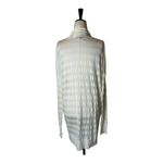 Pas de Calais Sweater Women Medium Ivory Stripe Shawl Collar Knit Cardigan White Photo 1