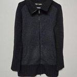 Smartwool Women Sweater Small Gray Knit Merino Wool Zip Long Sleeve Pockets Flaw Photo 0