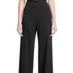 Black Halo NEW  Jackie O Belted Romper Dressy Jumpsuit black size 10 Photo 0