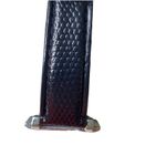 Fondini Quartz Watch Black Snakeskin Leather Unisex Watch Stainless Steel Back Photo 2