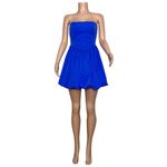 Amanda Uprichard  Pompeo Strapless Mini Dress, Cobalt, Medium Photo 11