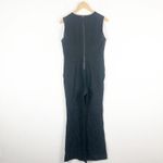 Spanx Sleeveless Flare Ponte Jumpsuit Medium Black Stretch Sleeveless Minimalist Photo 13