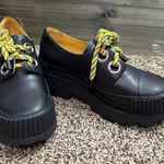 4CCCCEES ESKER ERA Black Womens 37 US 6.5 Chunky Platform Derby Shoes Leather Photo 0