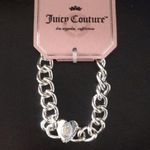 Juicy Couture New  Silver Chain & Pave Heart Bracel Photo 0