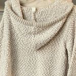 Green Tea Chunky Oversized Sweater Beige Popcorn Hoodie Pullover Womens Medium Hoodie Photo 8