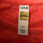 Lole  Womens Lane Top T Shirt Burnout Striped Short Sleeve Pink Size S Photo 2