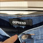 EXPRESS  Blue Floral Embroidered Women's Jeans Photo 1