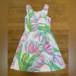 Lilly Pulitzer  Bella Sleeveless White Ring The Bellboy Summer Dress Size Medium Photo 4