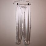 Lulus  Dreamiest Delight White Satin Feather Two-Piece Pajama Set Size S Photo 12