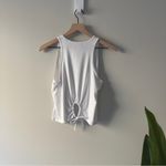 Spanx  Keyhole Back White Sleeveless Tank Top Athleisure solid stretch solid EUC Photo 3