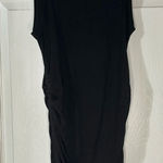 Mittoshop Black ribbed sleeveless cinched bodycon dress Photo 0