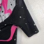 Jamie Sadock Womens Sleeveless Golf Top Small Shirt Multi Plisse Pleated 1/4 Zip Black Photo 4