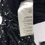 Free People NWT  Gisele Sequin Mini Dress Black Silver Off Shoulder Cocktail Photo 6