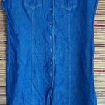 Rhythm Blue L Y2K Jeans Button Down Jumper Dress Size L Photo 0