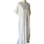 Maxi Dress Long White Linen Sunday Saint Tropez Italy Luxury Resort Cruise $425 Size undefined Photo 2