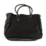 Crabtree & Evelyn large black tote bag purse snap closure 12" x 14" x 5" NWT Photo 3