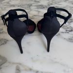 Reiss EUC Linette Black Satin Strap Heels Sz 38 Photo 6