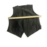 Wilsons The Leather Experts Sleeveless Vest Full Zip L Black Moto Size L Photo 4