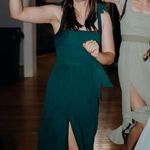 Show Me Your Mumu Claire Midi Dress - Emerald Green Chiffon - Small Photo 7